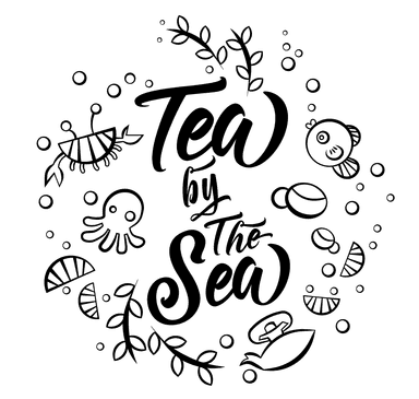 Tea by the Sea illustrated logo