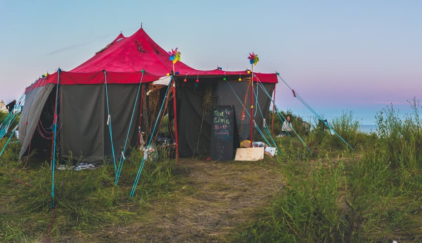 Tea by the Sea 2017 — the camp